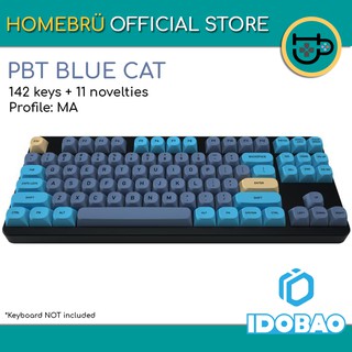IDOBAO BLUE CAT PBT MA PROFILE FULL LAYOUT DYE-SUBBED KEYCAPS