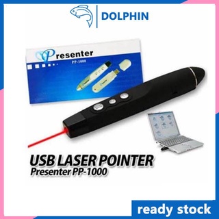 mini projector PP-1000 Wireless Presenter PPT Laser Pointer (Black)