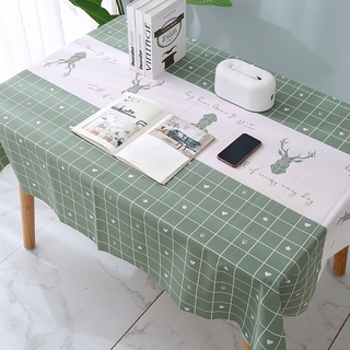 Waterproof tablecloth PVC checkered tablecloth living room anti-scald and oil-proof tablecloth