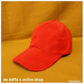 Adult Baseball Cap Plain Red Cap Men - Women Casual Sport - Red