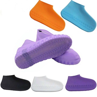 rain shoe♘☈⊕Reusable Latex Waterproof Rain Shoes Covers Slip-resistant Rubber Rain Boot Overshoes Ac