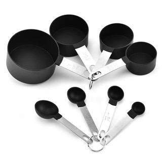 clearance sale: Baking measuring cup & spoon stainless steel handle measuring cup measuring spoon
