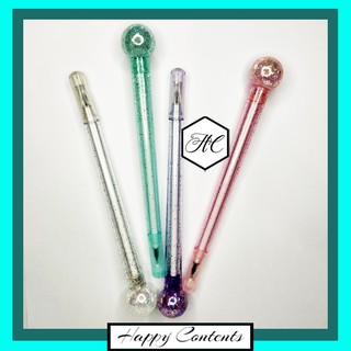Glitter Crystal Pens Design Gel Ink Ballpen (Black Ink Pen) per piece by HC
