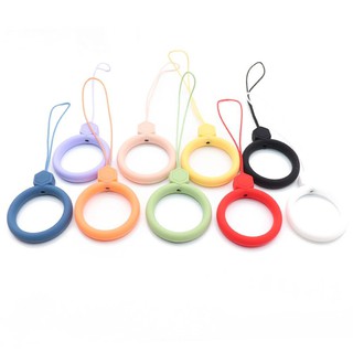 Cute phone strap Silicone Pendant Mobile Phone Straps Anti-lost Ring Lanyard Strap Holder