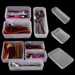 TOP Cabinet Drawer Cutlery Organizer Storage Box Flatware Container (1)