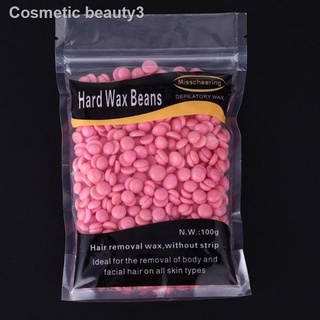 ₪100g/bag Hard Wax Beans No Strip Depilatory Rose Flavor Wax Bean Hot Film Pellet Waxing Bikini Hair