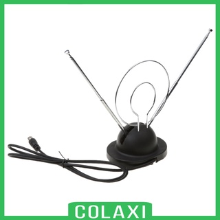 [COLAXI] Indoor TV Antenna - VHF / UHF High-Definition TV Antenna with Rabbit Ears