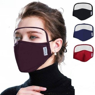 mask and Face shield Facemask Adults Washable Cloth Mouth Cover FaceMasks Mask With Eye Shield