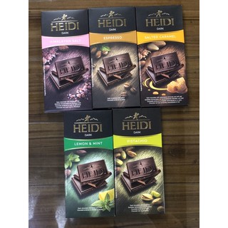 Heidi Chocolate from Switzerland, 80 grams (Keto-approved Intense Dark 75%) (2)