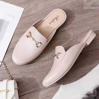 ✧♛﹉Shoe Deodorizers✵❁✖korean loafer♟Jvf Style Korean Fashion Design Loafer Women Sandals Flat #8088