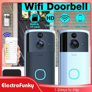 08ih Wireless Smart WiFi DoorBell APP IR Video Visual Camera Intercom Home Security