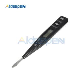 AC DC 12V-250V Voltage Tester Pen LCD Digital AC/DC Voltage Detector Continuity Voltage Detection Pen Inductance Detector Sensor