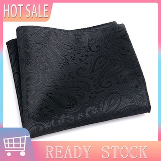 DUO| Wear-resistant Pocket Square Vintage Pattern Breathable Handkerchief Fashion for Wedding