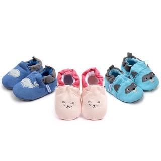 BOBORA Toddler Unisex Baby Shoes Cartoon Soft Bottom Indoor Step Cotton Shoes