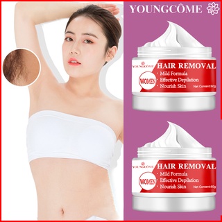 YOUNGCOME Women Painless Hair Removal Cream Remove Armpit Legs Hair Bikini Line Refreshing Hair Off (6)