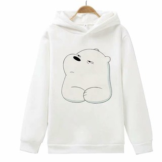 Hoodie pullover WE BARE BEAR ICEBEAR jacket long sleeve for men and women cotton high quality