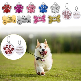 Personalized Dog Tag Address Tags for Dogs Collar Id Tags Engraved Tag for Cat Dog Collar Name Tag Pet Id Tag Anti-Lost