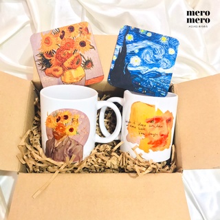 MEROMEROMNL- Van Gogh 11oz Ceramic Mug and Coaster Set