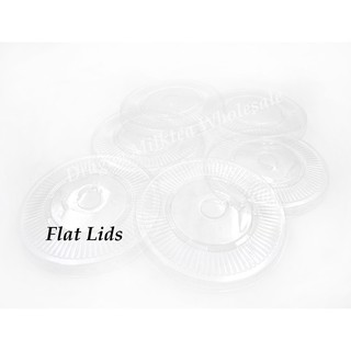 Flat Lid 95mm Plastic 100pcs per pack