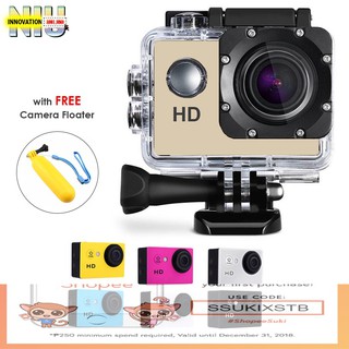 A7 Ultimate Sports Action Cam (Gold) w/ FREE Floater (1)