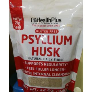 Health Plus 100% Pure Psyllium Husk Bags 24oz fiber drink