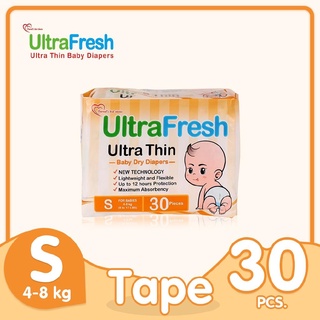 ℡☃♨Ultrafresh Ultrathin Diapers Small (30pcs/pack) for Newborn & Babies