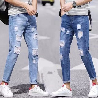 Mens Skinny Jeans Ripped jeans/3 Color