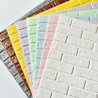 Wallpaper 3d design wall decoration foam brick self-adhesive soundproof wallpaper self-adhesive waterproof wall sticker