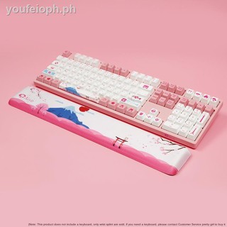 AKKO Mt. Fuji cherry pink hand rest mechanical keyboard computer palm mouse wrist gaming 87 keys 108 (2)