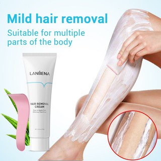 LANBENA Hair Cream Painless Removal Depilation Repairing Balm Gentle Effective Epilator 100 g otms