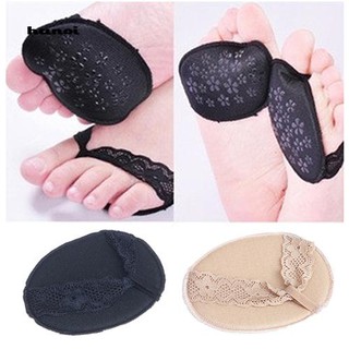 HN♥1 Pair Lace Invisible Anti-slip High Heeled Shoes Pads Forefoot Half Yard Pad