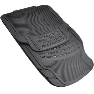 Rubberized Premium universal floor guard car mats 4pcs set (Black) U-700