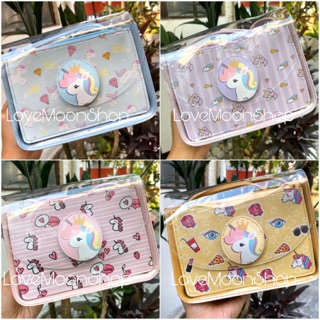 Unicorn Transparent Sling Bag with Pouch (1)