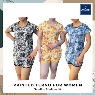 Pants ✰Printed Terno Combi for Women - Daily Wear - Small to Semi-Large♣