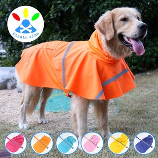 New Pet Raincoat Dog Raincoat Labrador Golden Retriever Medium to Large Dogs Reflective Waterproof Snow-Proof Large Dog Clothes (1)
