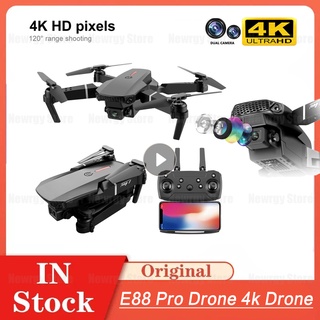 E88 Pro Drone 4k HD Dual Camera Visual Positioning APP 100m Control 1080P WiFi Fpv Drone Height Pres