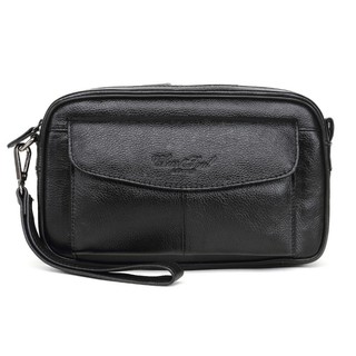 Men Genuine Leather Business Clutch Bag Handbag Wallet Purse Mobile Phone Bag qG2y (1)