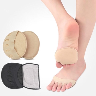 1 Pair Women Soft Forefoot Shoes Insoles / Women High Heels Five Toes Forefoot Pads / Breathable Health Care Foot Pain Relief Shoe Insole Cushions / Women Invisible Socks