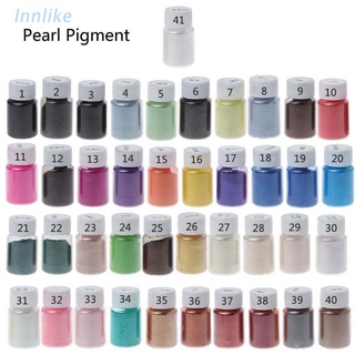 INN 41Color Pearlescent Mica Powder Epoxy Resin Dye Pearl Pigment Jewelry Making 10g
