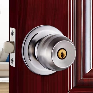 Keyed Entry Lockset 588 Stainless Door Knob