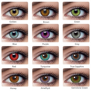 Color Contact Lenses Colored Contacts Beauty Pupilentes 2pcs Yearly Color Contact Lens Eyes Hidrocor