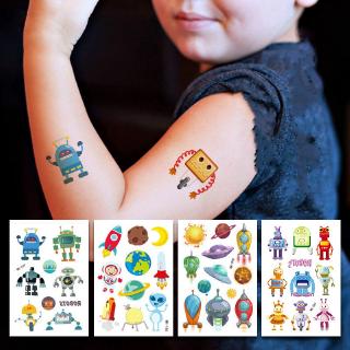 4 Pcs ! Cartoon pattern tattoo stickers, children's cognitive toys, temporary tattoo stickers, custom waterproof, sweatproof, environmental protection, waterproof series