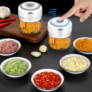 100/250ml Mini USB Wireless Electric Garlic Masher Press Mincer Sturdy Food Chopper Chili Grinder