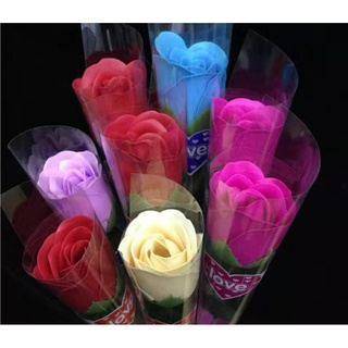 1PC Artificial Rose Soap Flower Bouquet Single Branch Valentine's Day mothers day Artificial Flowers