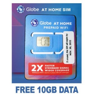 【Available】Globe at Home Sim / Globe Prepaid Wifi Sim with free 10GB Data (For Modem Only)