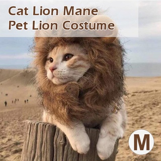 Pet Cat Dog Dress Costume Wig Cap Hat Cosplay Lion Hair Mane Ears Head Cap Autumn Muffler Scarfmouse