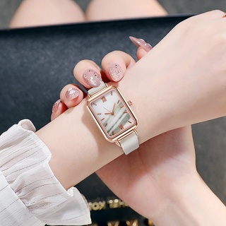 Women's Watch Fashion Square Ladies Watch Quartz Watch Green Dial Pink Gold Mesh Simple Luxury Girl's Watches (3)
