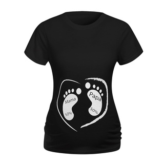 Pregnant Women Maternity Clothes Short Sleeve Cartoon Print Tops Pregnancy T Shirt Breastfeeding Clo