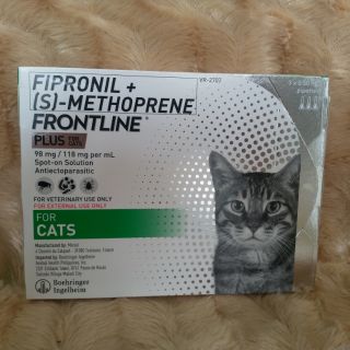 Frontline Plus for Cats Anti - Tick & Fleas (3 Pipettes)