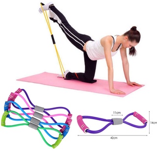 Yoga Elastic Band Fitness Resistance 8 Word Chest Expander Rope Workout Muscle Trainning Rubber